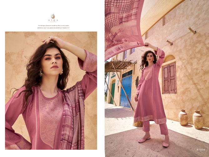 Aiqa By Mira Muslin Silk Designer Salwar Kameez Wholesale Price In Surat